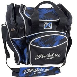 KR Strikeforce Flexx Single Bowling Bag Black Blue White 1 Ball Nylon